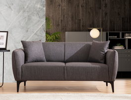 Atelier Del Sofa Belissimo - Sofá de 2 Plazas en Gris Oscuro